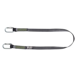 MSA Fall Protection Restraint Lanyard webbing 1,5m fixed length Steel screwgate carabiners EN 354