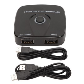2 in 1 USB Switch Selector Multifunctional Stable Transmission KM USB Sync Switch Controller USB Sharing Switch