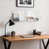 Clear Acrylic Single Pocket Wall Mount File Holders, Self-Adhesive Plastic