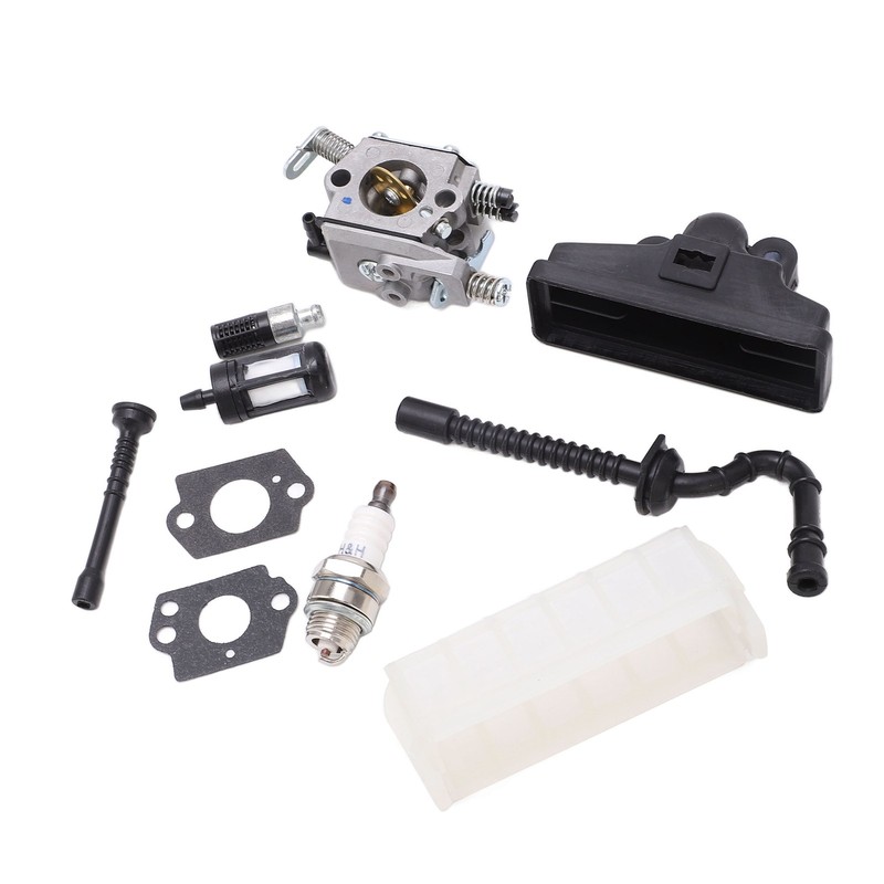 Carburetor Kit Strong Sparking Plug Air Filter Fuel Line Strainer