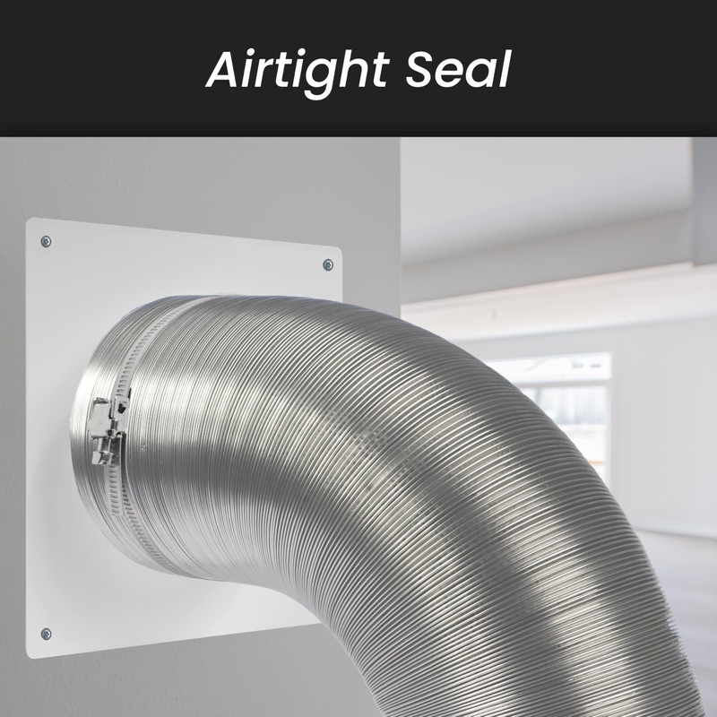 125mm Duct Connector Flange, Plastic Straight Pipe Flange for Heating