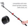 Gimbal Selfie Stick Varilla de extensión Aleación de Aluminio 1/4