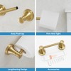 RUMOSE Toilet Paper Roll Holder Bathroom Flexible Pivoting Tissue Handle