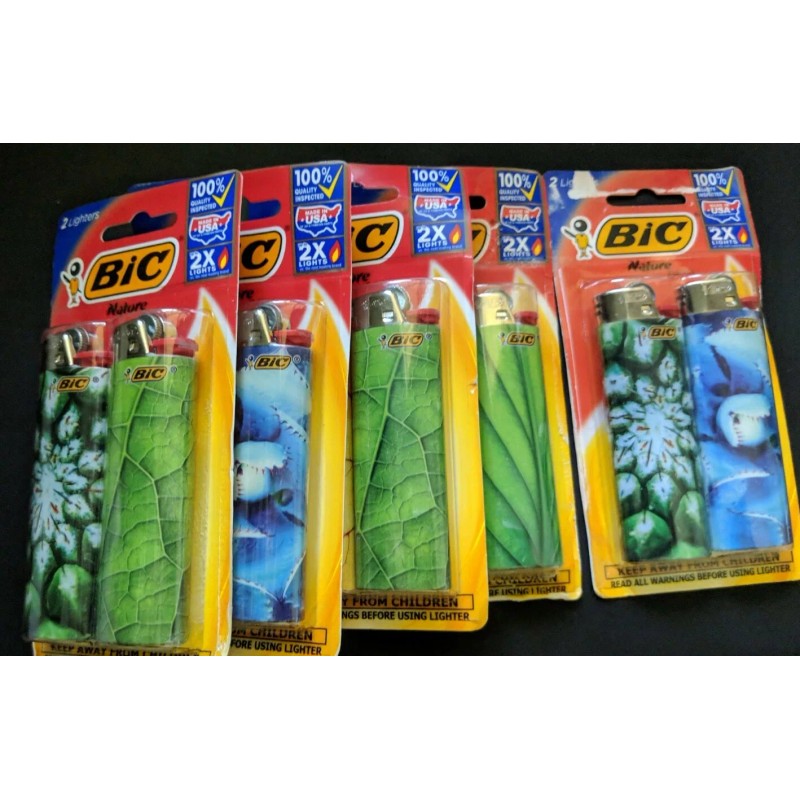 BIC 2 Lighter In Pack of Bic Special Edition- Nature