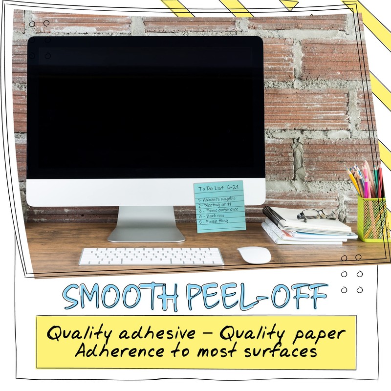 Better Office Products Lined Sticky Notes 3 x 3, 3