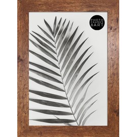 A4 / 29.7x21cm GLASS Window - Rustic Distressed Wood Effect Traditional Premium Photo Picture Frame Portrait & Landscape