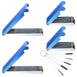 Lusofie Cutting Torch Tip Cleaner, Reusable Welding Tip Cleaner, Effective Carburetor Cleaning Kit with 5Pcs Nylon Brushes for Cleaning Engine Carburetors Gas Sprinklers Shower Heads Wire