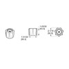 Pfister 9400860 Classic Round Acrylic Handle
