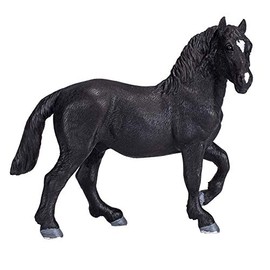 MOJO Percheron Realistic Equestrian Horse Club Hand Painted Toy Figurine