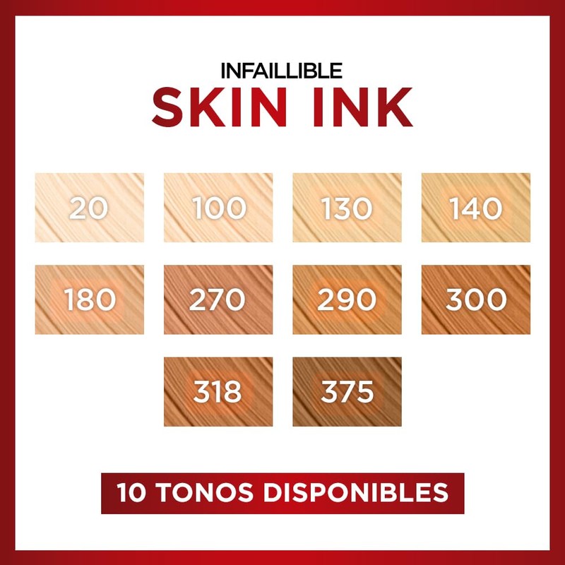 L'Oréal Paris Infallible Skin Ink Base de maquillaje y corrector