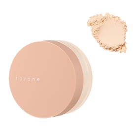 to/one (tone) Luminous Veil Face Powder 01 Shimmering Beige, 0.3 oz (10 g), Powder, Natural Gloss, Healthy Skin Care Ingredient