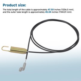 946-04230B Auger Clutch Cable Compatible with Craftsman, MTD, Cub Cadet, Troy-Bilt, Columbia, White Outdoor, Yard Machines Snow Blowers, Replaces 746-04230,746-04230A,746-04230B,946-04230,946-04230A