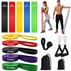 KTMOUW 17PCS Bandas de Resistencia y Ligas de Resistencia para Ejercicio