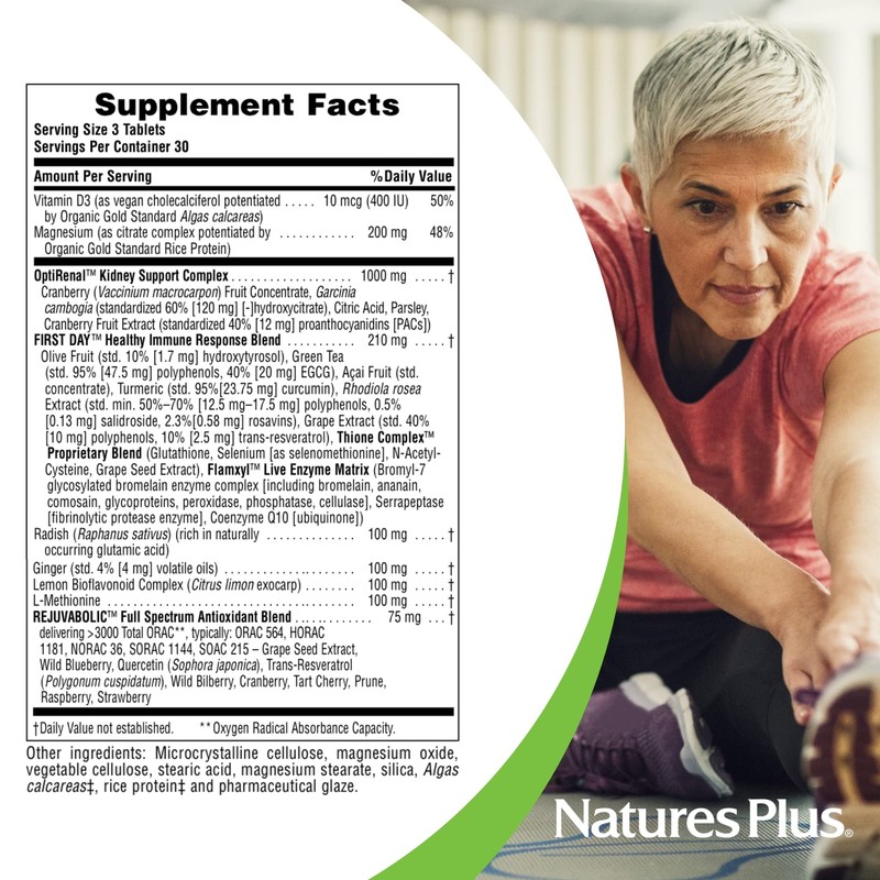 Natures Plus AgeLoss Kidney Support - 90 Tablets - with