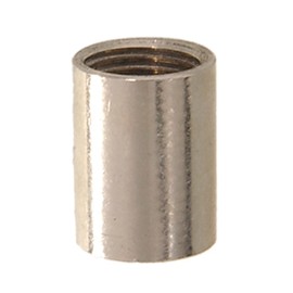 B&P Lamp® Brass Coupling, 1/8F, Nickel Plated