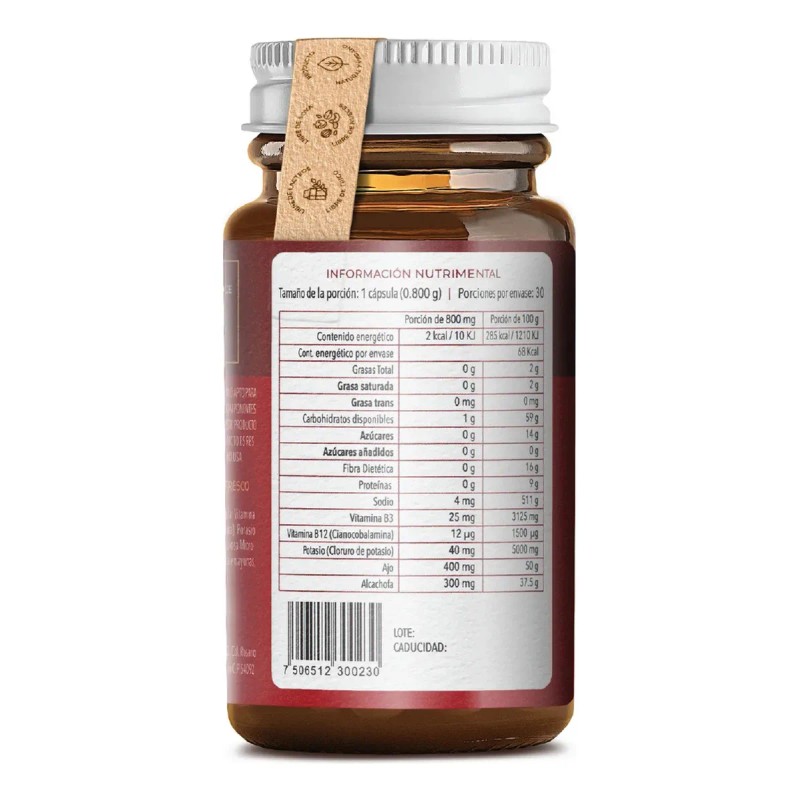 Pultsu Corazón Balance Sanguineo Tiba Salud 30 Cápsulas 800mg Veganas