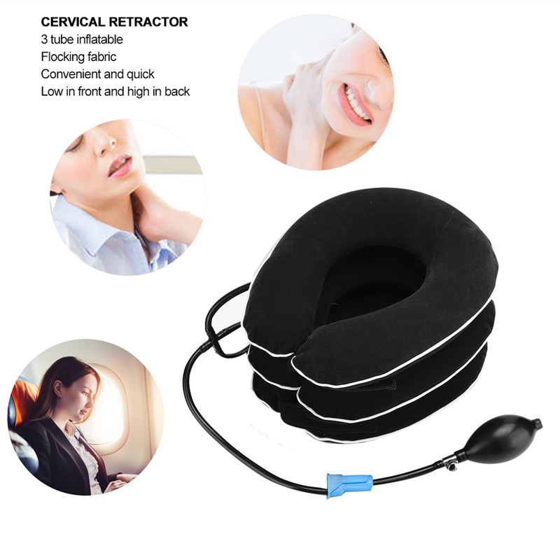 Inflatable Cervical Collar Adult Home Neck Stretching Devices Traction Support