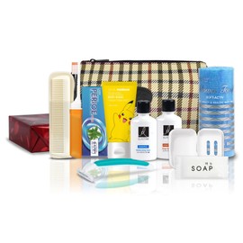 LG생활건강 여행용 세면도구 9종+파우치 LG Household & Health Care Travel Toiletries Set 9 Pieces + Pouch, 1세트