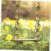 Ciieeo 2pcs Artificial Sunflower Vine Faux Flower Garland for Home