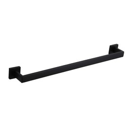 GERZWY 24 Inch Contemporary Style Bathroom Towel Bar Stainless Steel Bath Towel Rack Wall Mount Matte Black FG160160-BK