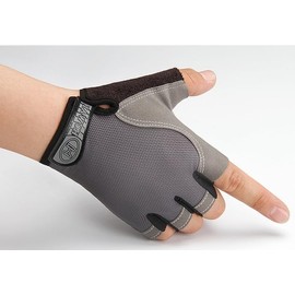 DUOBAGMA Essential Breathable Workout Gloves, Gym Cycling Weight Lifting Gloves with Grip Full Palm Protection Breathable for Weightlifting, Exercise, Climbing, Rowing, Training (Grey, XL)