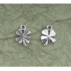 Ruwado 50 Pcs Clover Charms 1.5 x 1 x 0.2