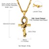 Suplight Ankh Cross Pendant Necklace for Men and Women, 18