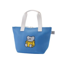 ANDY Mesh Insulated Tote Lunch Bag Cooler Bag Beige Blue (Blue)