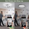 EIDISUNY LED Ceiling Light Modern Ceiling Lamp Silver Square Simple