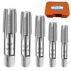 5-Piece NPT Pipe Tap Set, 1/8", 1/4", 3/8", 1/2", 3/4"