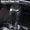 Gear Knob Trim Carbon Fibre Grain Scratch Free Replacement for
