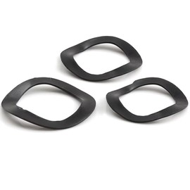 FEEIMOL Compression Rings Carbon Steel Wavy Spring Discs M19 x 25 x 0.4 mm (Pack of 40)