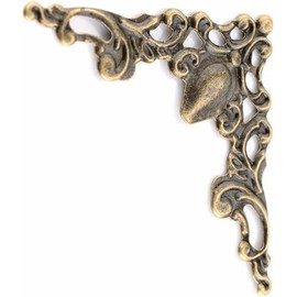30 Pcs Antique Bronze Antique Edge Corner Decorative Protectors, Scrapbooking Albums Embellishment Photo Frame Jewelry Box Decorative Corner, Decorations, Edge and Corner Guards
