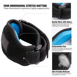 Elbow Brace, Tennis Elbow Brace with Compression Pad for Both Men and Women [2 Pack]