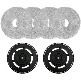 4 Mop and 2 Mop Pad Plate Accessories for iRobot Roomba 405/505 Combo