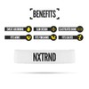 Nxtrnd Bicep Bands for Football, Slim Arm Sweat Bands, Sold
