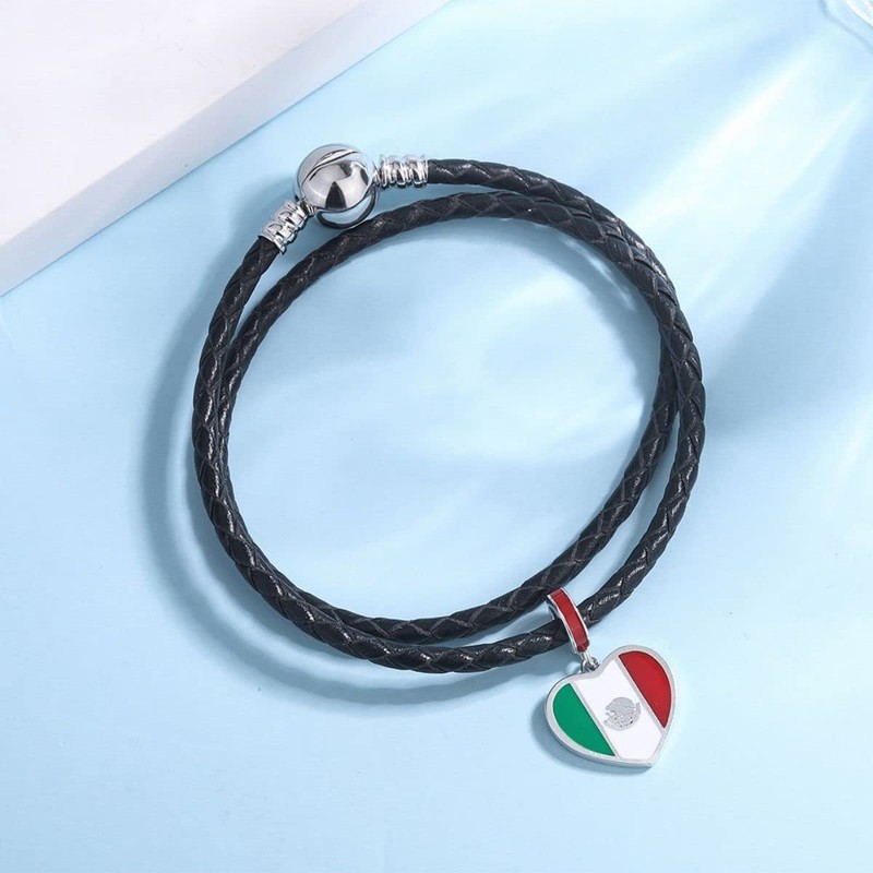 Mayfer | Charm de plata .925 con figura de corazón