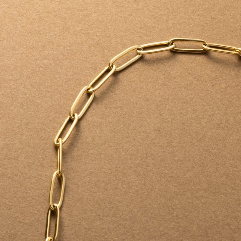 Cream Dot Necklace, Women's, Popular, Hypoallergenic, Stainless Steel, Surgical Stainless