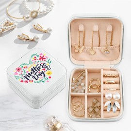 MAYCARI Mothers Day gifts for Mom, Gifts for Mom, Best Mom Gift from Daughter Son, Small Jewelry Case Jewelry Organizer Travel Essentials