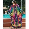 ZaisuiFun Beach Dress Women's Summer Long Kaftan Maxi Dress Boho