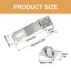 zDwfDc 3 Pack Door Lock Latch, 5 Inch Stainless Steel