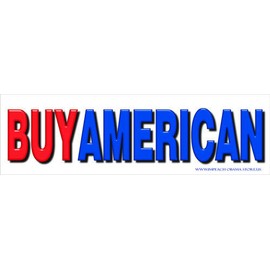 Wrapped In Ink Buy American Bumper Sticker America First Conservative Right Wing Sticker 616