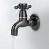 Retro Style Brass Single Handle Single Cold Quick Open Faucet