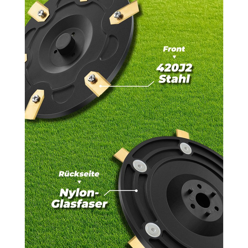 Yivy Robot Lawnmower Blade Plates + 30 Blades, Compatible with