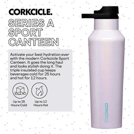 Corkcicle Sport Canteen Insulated Tumbler, Unicorn Magic, 20 oz – Reusable Water Bottle Keeps Beverages Cold for 25 Hours & Hot 12 Hours – Cupholder Friendly Tumbler with Screw-On Cap