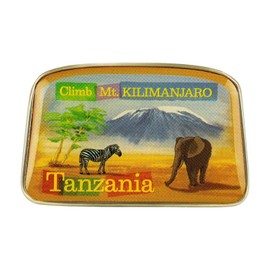 Collectible Novelty Pin for Backpack, Scarf - Made From Jeweler Class Metal - Spartan and the Green Egg Explorer Pin Series: Mt. Kilimanjaro, Tanzania (10)