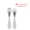 Chicco Stainless Steel Cutlery Set, Baby Set, Fork and Spoon
