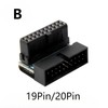 Generic USB 3.0 90 Degree Adapter, 2 Pack: 19Pin/20Pin Male