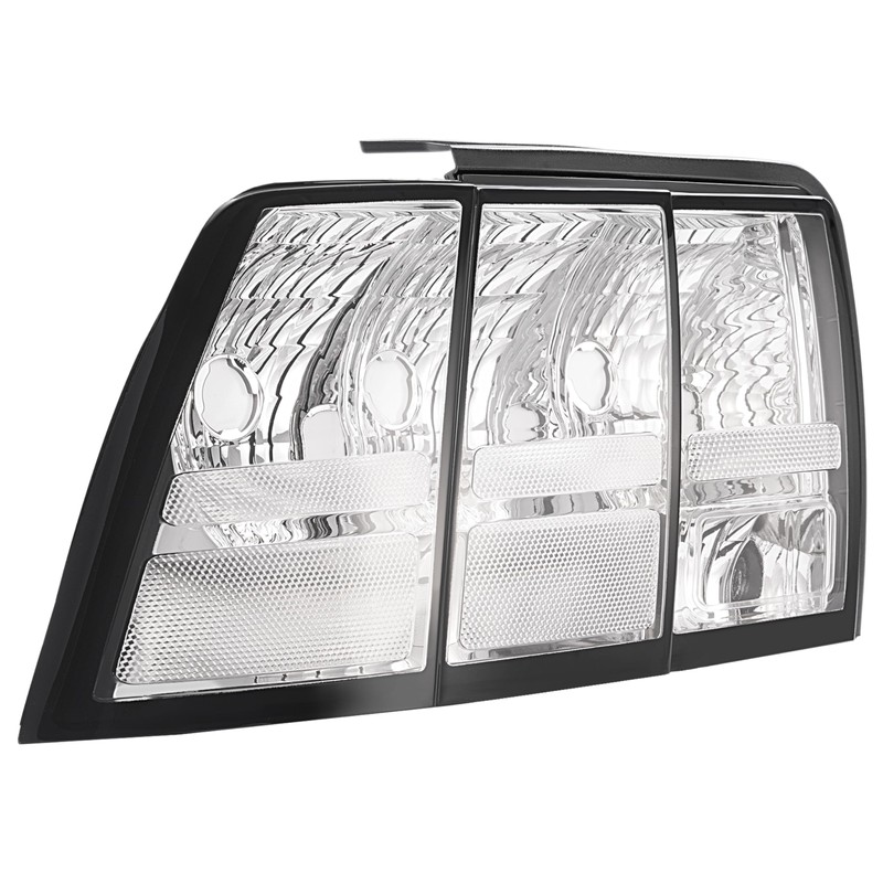 HECASA Pair Tail Lights Compatible with 1999-2004 Ford Mustang Rear