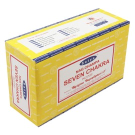 Satya Sai Baba Nag Champa Seven. Chakra Incense Sticks Agarbatti | Export Quality
